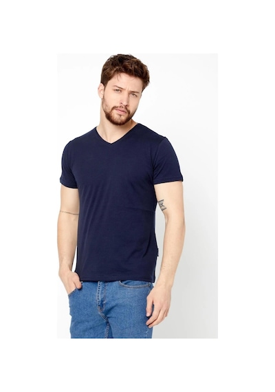 Comeor Erkek Çok Renkli T- Shirt Regular Fit Rahat Kesim V Yaka 5 Haki