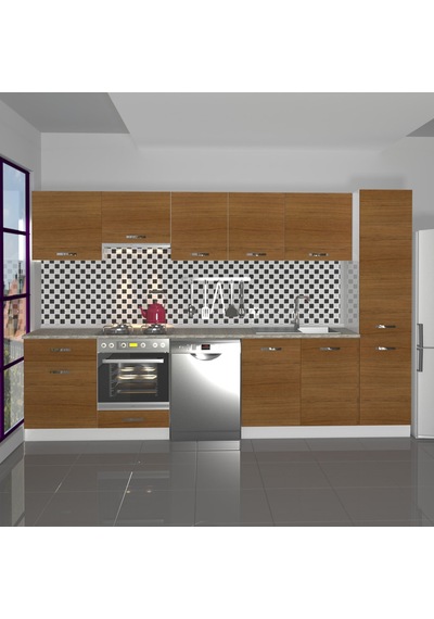 Decoraktiv Elite 325 Ankastre Fırın Modüllü Mdf Hazır Mutfak Dolabı - Tezgah Dahil - Naturel Ceviz Decoraktiv Elite 325 Ankastre Fırın Modüllü Mdf Hazır Mutfak Dolabı - Tezgah Dahil - Naturel Ceviz