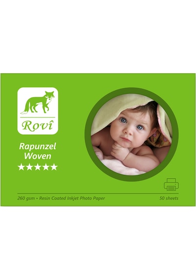 Rovi Rapunzel Dokuma Woven Fotoğraf Kağıdı 260gsm 50yp - A5