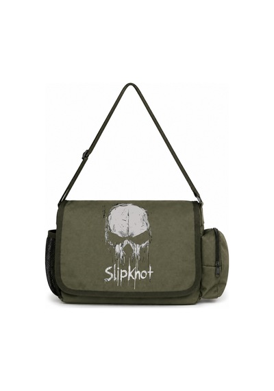Sevbano Slipknot Rock Metal Müzik Grubu Baskılı Unisex Okul, Spor, Ofis Ç Haki