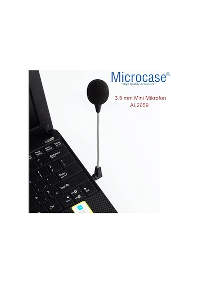 3.5 Mm 3 Boğum Mini Esnek Telefon Notebook Laptop Mikrofon - Al2659