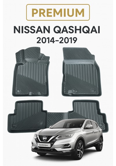 Nissan Qashqai 2014-2019 Uyumlu 3d Oto Paspas Premium