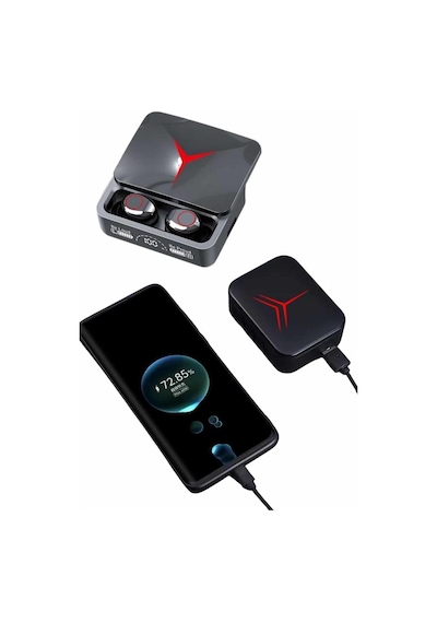Kablosuz - 584 - Bluetooth Kulaklık Powerbank Özellikli Göstergeli - Kmrsfres - Hd Mikrofon