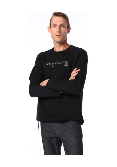 Fabrika Siyah Erkek Bisiklet Yaka Relaxed Sweatshirt F4wm-swt 2235