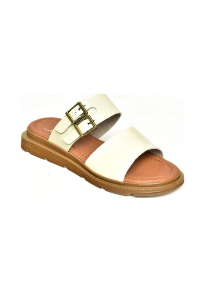 Fox Shoes U291099503 Bej Hakiki Deri Kadın Terlik Bej-hakiki Deri Çok Renkli