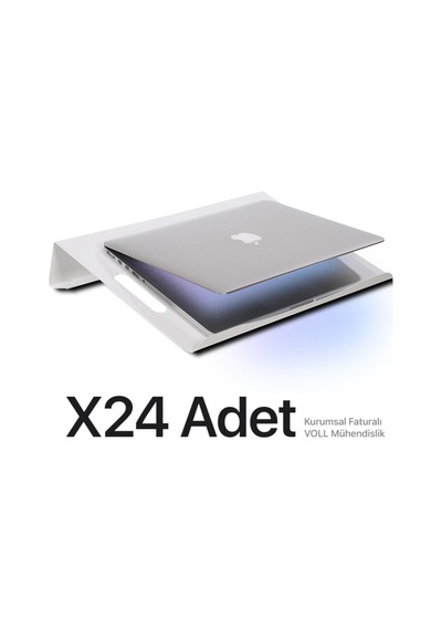 Beyaz Laptop Standı Notebook Soğutucu - Ofis Için Ideal M1 24 Adet