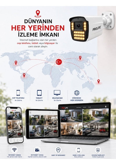 8 Li Sesli Güvenlik Kamerası 5 Mp Gece Renkli Full Hd Kamera Seti 8 Li Sesli Güvenlik Kamerası 5 Mp Gece Renkli Full Hd Kamera Seti