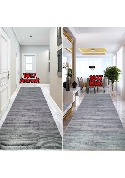Yeni Modeller Kaymaz Jel Taban Halı Koridor Salon Kesme Yolluk