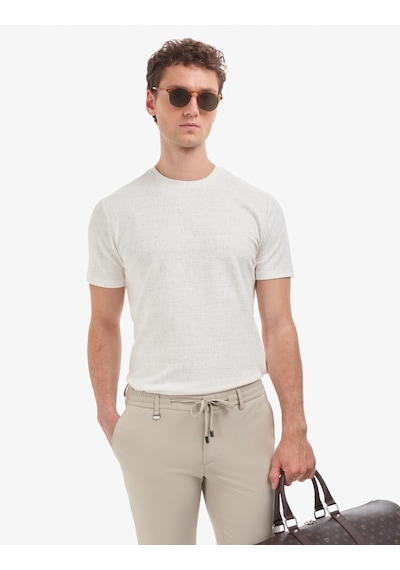 Pierre Cardin Erkek Ekru Tişört 50327857-vr019
