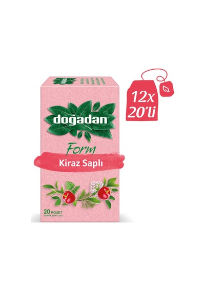 Doğadan Form Çay Kiraz Saplı 12 x 20'li