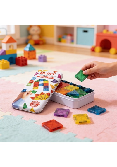 Mini Manyetik Bloklar 64 Parça Travel Set