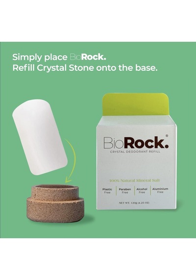 Biorock Yedek Crystal Doğal Deodorant Stick 120 Gr