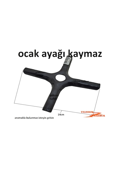 Ocak Ayağı 4 Kollu Cezve Aparatı Kaymaz Pişirme Aparatı Cezve Alt