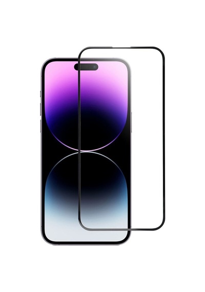 Forzacase Apple  Uyumlu iPhone 14 Pro İle Çerçeveli Tam Kaplayan Temperli Ekran Koruyucu - Fc003