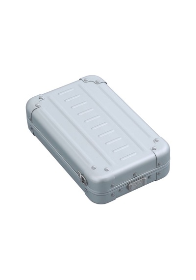 Aleon Mini Bag 19 Cm Alüminyum Omuz Çantası, Hafif, Şık, Unisex Günlük Çanta Gümüş