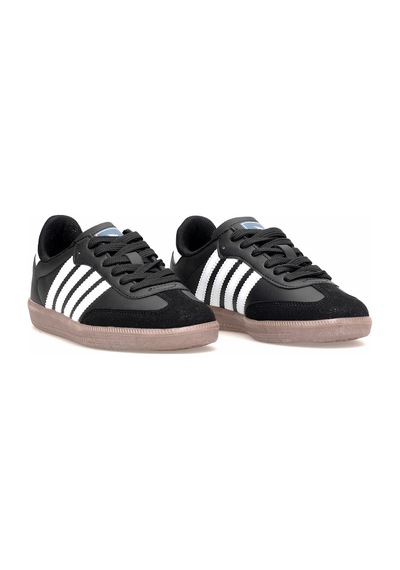 Elit Ikz1726 Kadın Klasik Sneaker Siyah - Beyaz Siyah - Beyaz