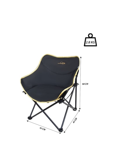 Campout Fırat Kamp Sandalyesi Ng C159 Sarı - Siyah