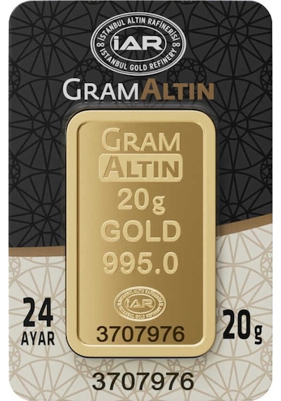 20 Gr 24 Ayar İar Gram Altın