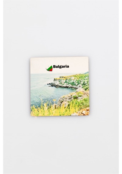 Bulgarİstan Temalı Ahşap Bardak Altlığı Çok Renkli