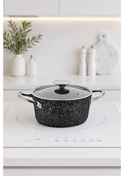 Cocinero 3116 Antrasit Granit 26 Cm Derin Tek Tencere
