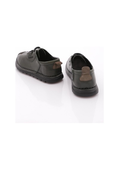 Dgn 9860 Erkek Dikiş Detayli Sneaker Ayakkabi Yeşil Nubuk