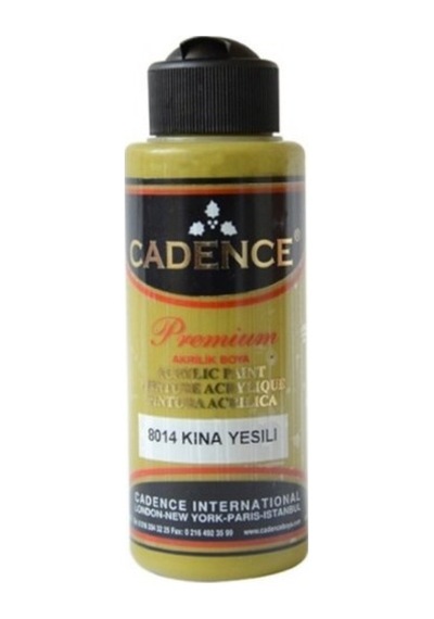 Premium Akrilik Boya Kına Yeşili 120ml N:8 0,15 L
