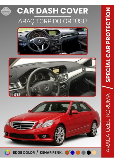 Mercedes E200 / E220 / E250 / E300 W212 2009-2016 Torpido Örtüsü Premium Kalite Torpido Koruma - 121 Stiloto