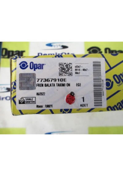 77367910E Fren Balata Takımı Ön 1,3/1,4/1,6 Egea  OPAR