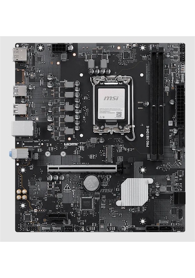 Msı Pro H810m-e Ddr5 6400mt/s 1xhdmı 1xdp 1xm.2 Usb 3.2 Matx 1851p Intel Ultra Processors Serıes 2