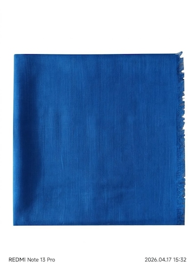 Özense 2'li Flamlı Pamuklu İnce Terletmeyen 100x100 Cm 4 Mevsim Kullanılabilir Bordo - Mavi Renkli Yazma Eşarp
