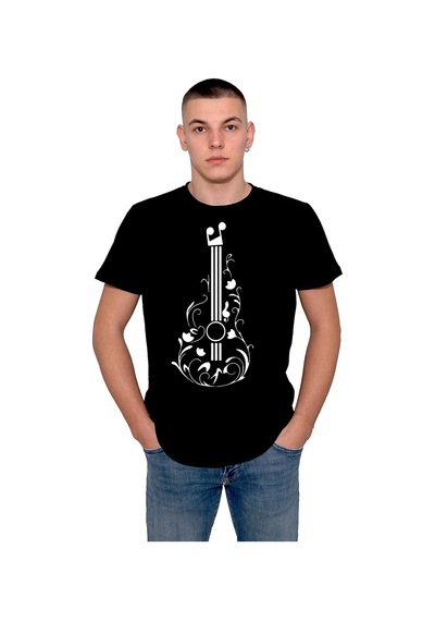 Gitar Guitar Solo Müzik Müsic Enstürman Tişört Unisex T-shirt 001