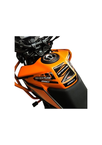 GP Kompozit KTM 250 Adventure 2020-2023 Uyumlu Tank Pad Seti Siyah-Turuncu