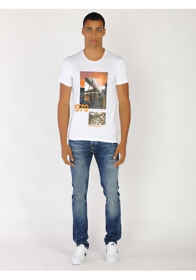 Roberto Cavalli Erkek Tshirt /M.Rob.0421.14024 Beyaz