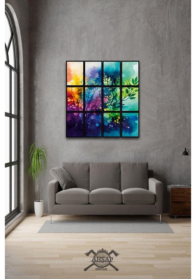 12 Parça Renkler Çiçek Çerçeve Görünümlü Mdf Tablo Duvar Süsü Hediyelik Eşya 45cm X 85cm Renkli - 606150469 Renkli 12 Parça Renkler Çiçek Çerçeve Görünümlü Mdf Tablo Duvar Süsü Hediyelik Eşya 45cm X 85cm Renkli - 606150469 Renkli