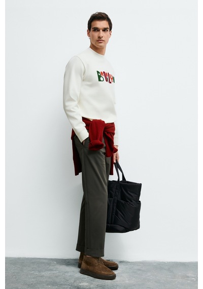 Lufian Fınn Erkek Sweatshirt Kırık Beyaz Kırık Beyaz 112030202100510