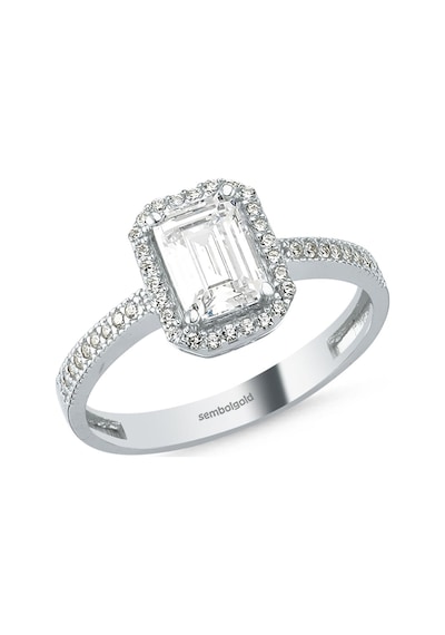 Baget Beyaz Altın Tektaş Yüzük 1,00 Karat 399604181