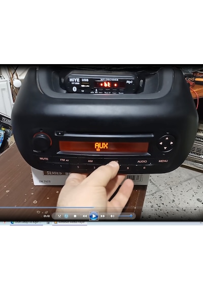 Fiorino Nemo Bipper Blaupunkt Teypler için Aux Usb Bluetooth Modü
