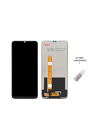 Tkgz Oppo A15 Lcd Ekran Dokunmatik Service Pack Lcd + B-7000