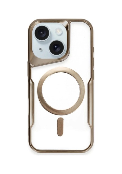 Newface - 49 - İphone 14 Kılıf Boyi Magsafe Silikon Kapak - Edntrend - - Kahverengi