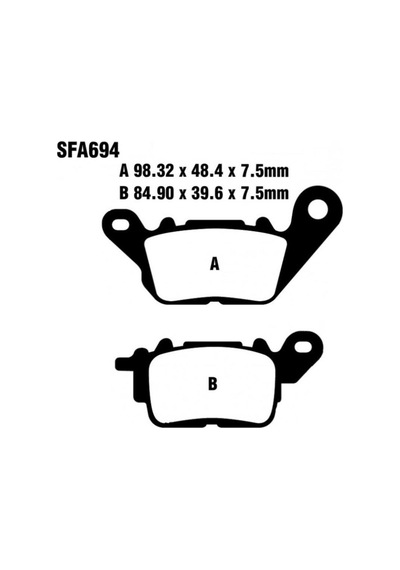 YAMAHA UYUMLU NMAX 125-155 ÖN FREN DİSK BALATASI GOLD SFA694 TAKIM