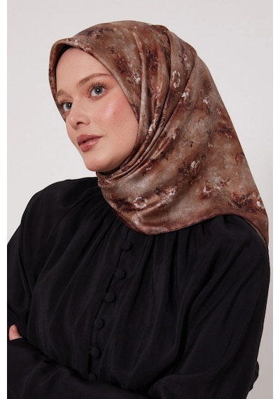 Levidor Kristal Eşarp D3 Bordo Bej