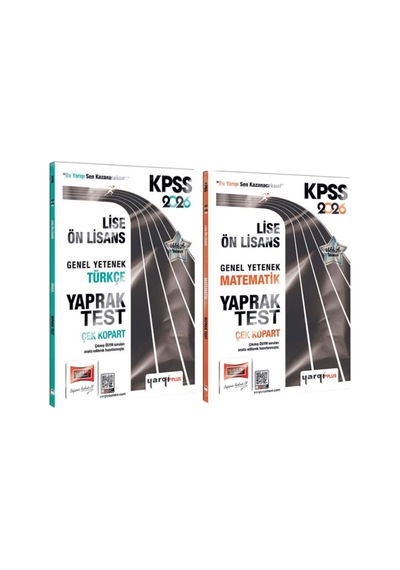 Yargı Yayınları 2026 Kpss Lise Ön Lisans Genel Yetenek Türkçe Ve Matematik Yaprak Test Seti 2 Kitap
