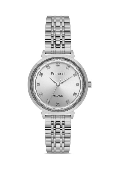 Ferrucci Fer.01126m.03 Çelik Kordon Kadın Kol Saati Metalik Gri