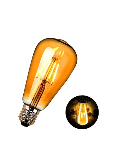 On Adet Rustik Led Ampül Dekoratif Ampül Edison Ampül