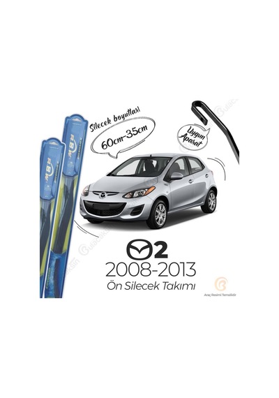 Mazda 2 Ön Silecek Takımı (2008-2013) RBW Hibrit