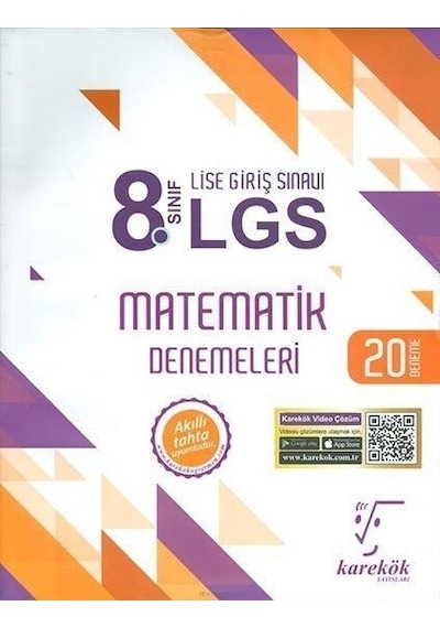 8.Sınıf LGS Matematik Denemeleri- Karekök Eğitim Yayın