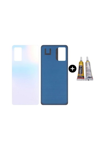 Redmi Note 11 Pro Uyumlu Arka Pil Kapağı Beyaz + B7000 Çok Renkli