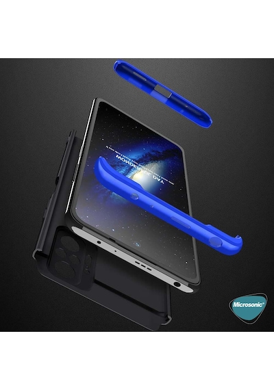 Microsonic Xiaomi Redmi Note 10 Pro Kılıf Double Dip 360 Protective