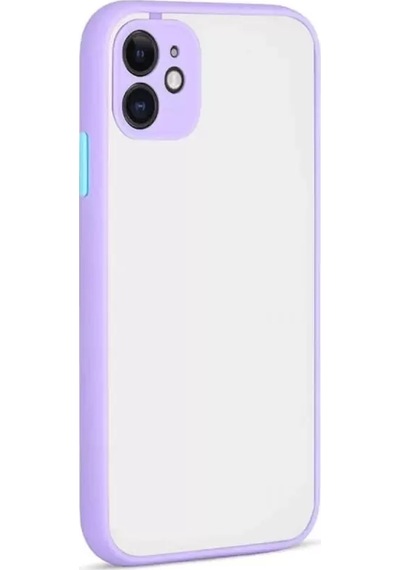 Newface Apple İphone 12 Kılıf Montreal Silikon Kapak - Mor