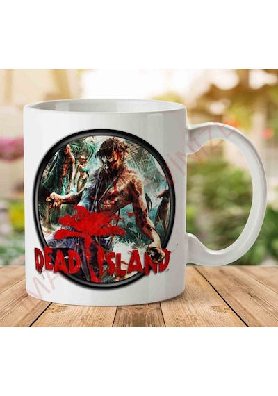 1-2345 Dead Island İki Tarafı Baskılı Kupa Bardak.jpg